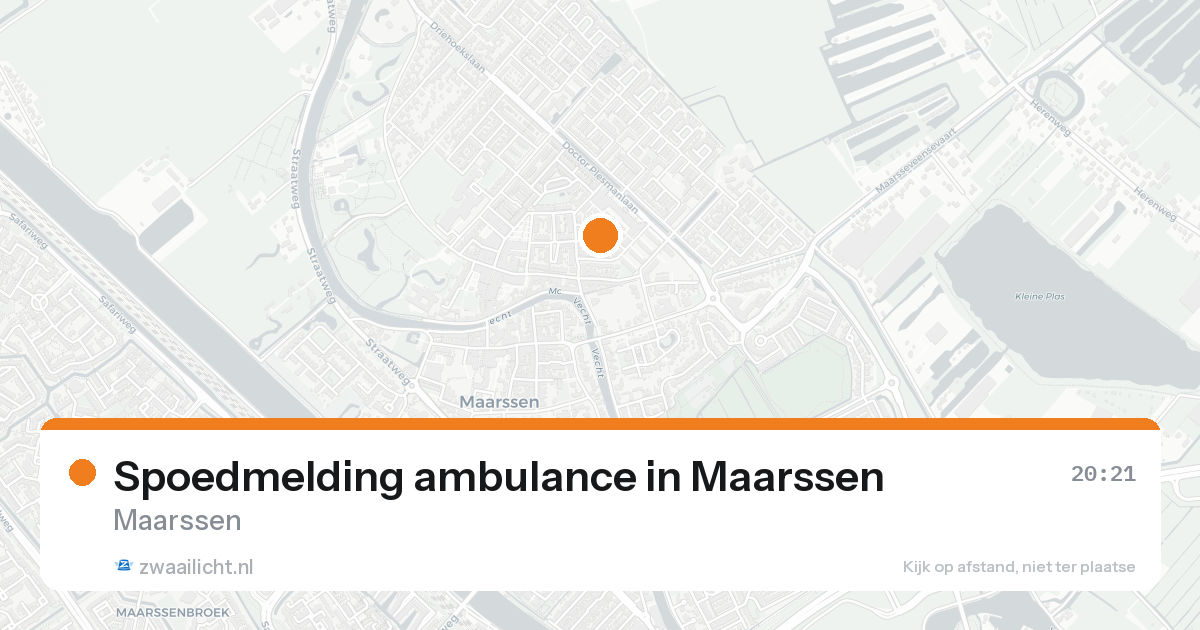 Spoedmelding ambulance in Maarssen — 17 aug 2026