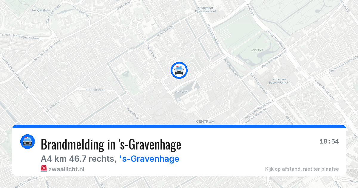 Brandmelding in 's-Gravenhage — 8 jul 2026