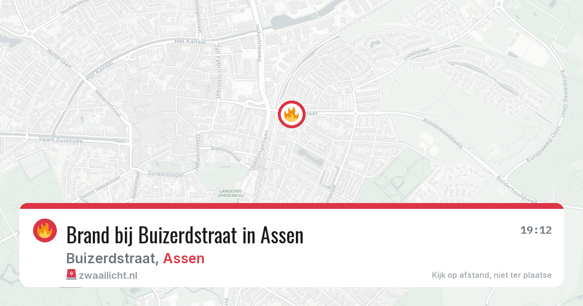 Brand bij Buizerdstraat in Assen — 3 aug 2026