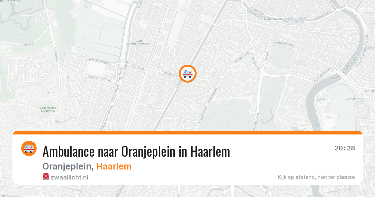 Ambulance naar Oranjeplein in Haarlem — 7 mei 2026