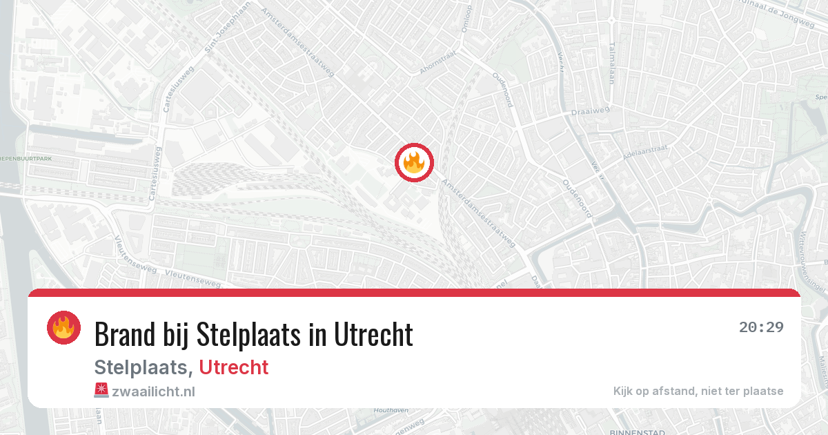 Brand bij Stelplaats in Utrecht — 18 jul 2026