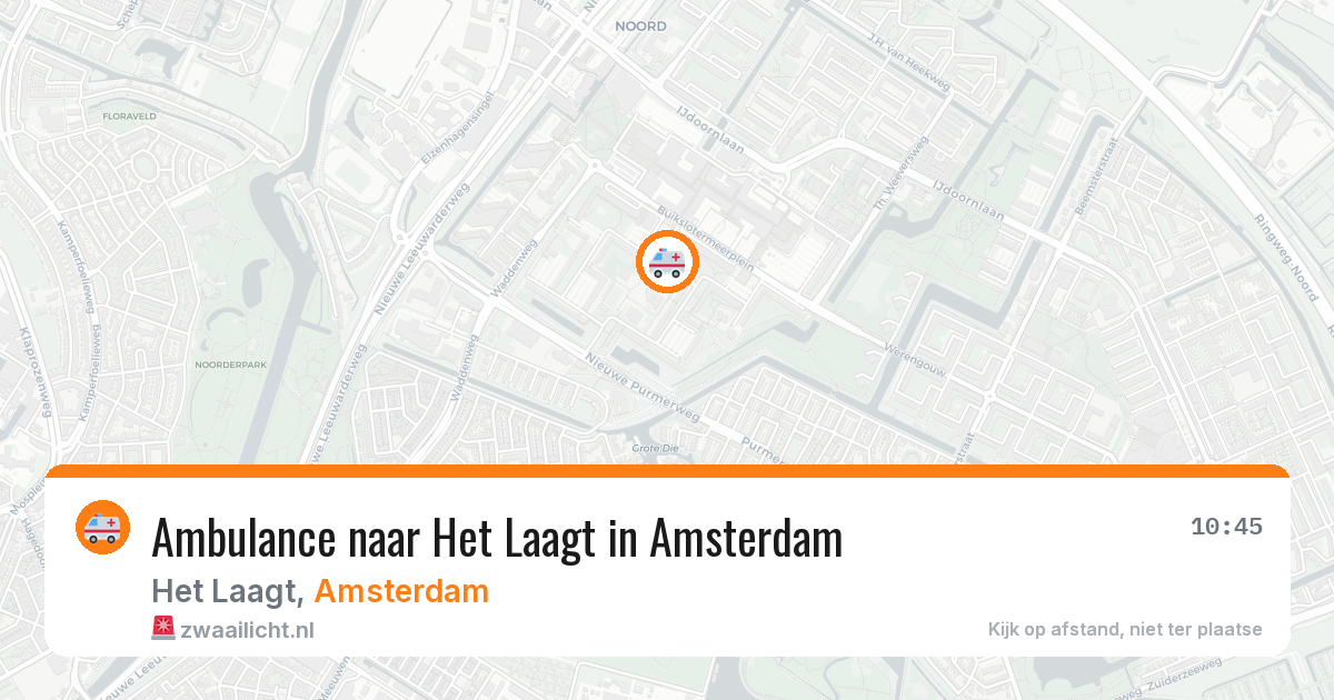 Ambulance naar Het Laagt in Amsterdam — 27 mei 2026