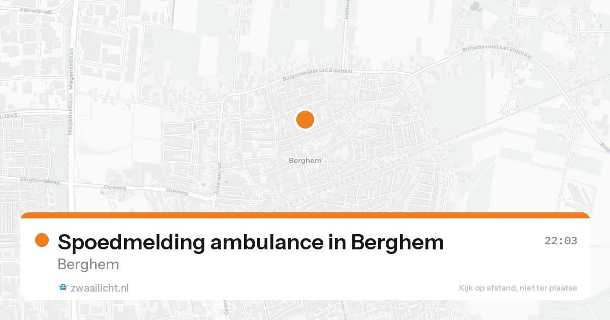Spoedmelding ambulance in Berghem — 7 feb 2026