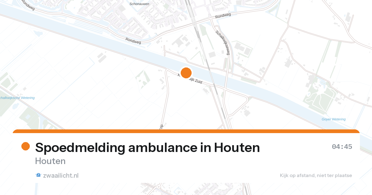 Spoedmelding ambulance in Houten — 27 aug 2026