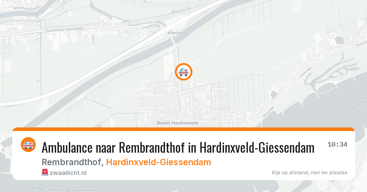 Ambulance naar Rembrandthof in Hardinxveld-Giessendam — 8 feb 2026