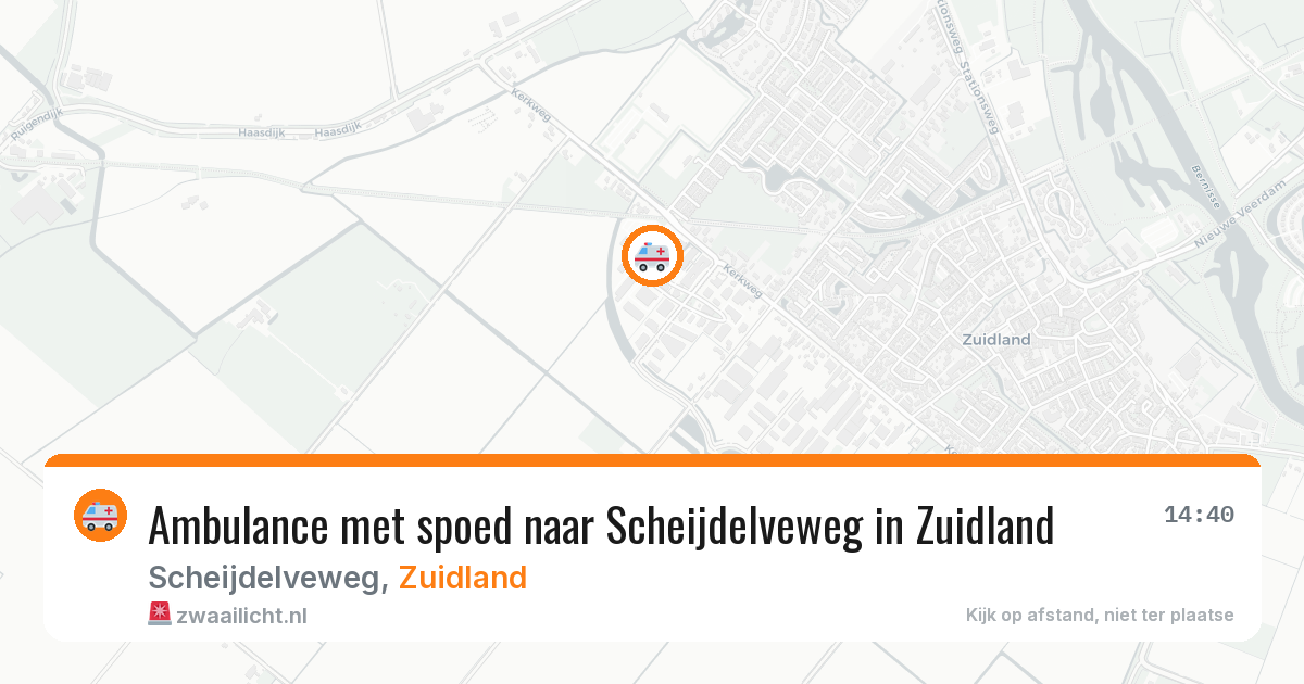 Ambulance met spoed naar Scheijdelveweg in Zuidland — 23 jun 2026