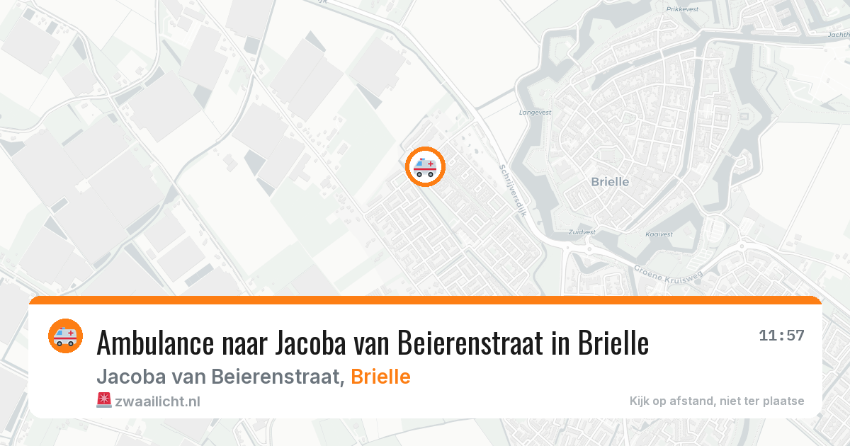 Ambulance naar Jacoba van Beierenstraat in Brielle — 13 aug 2026