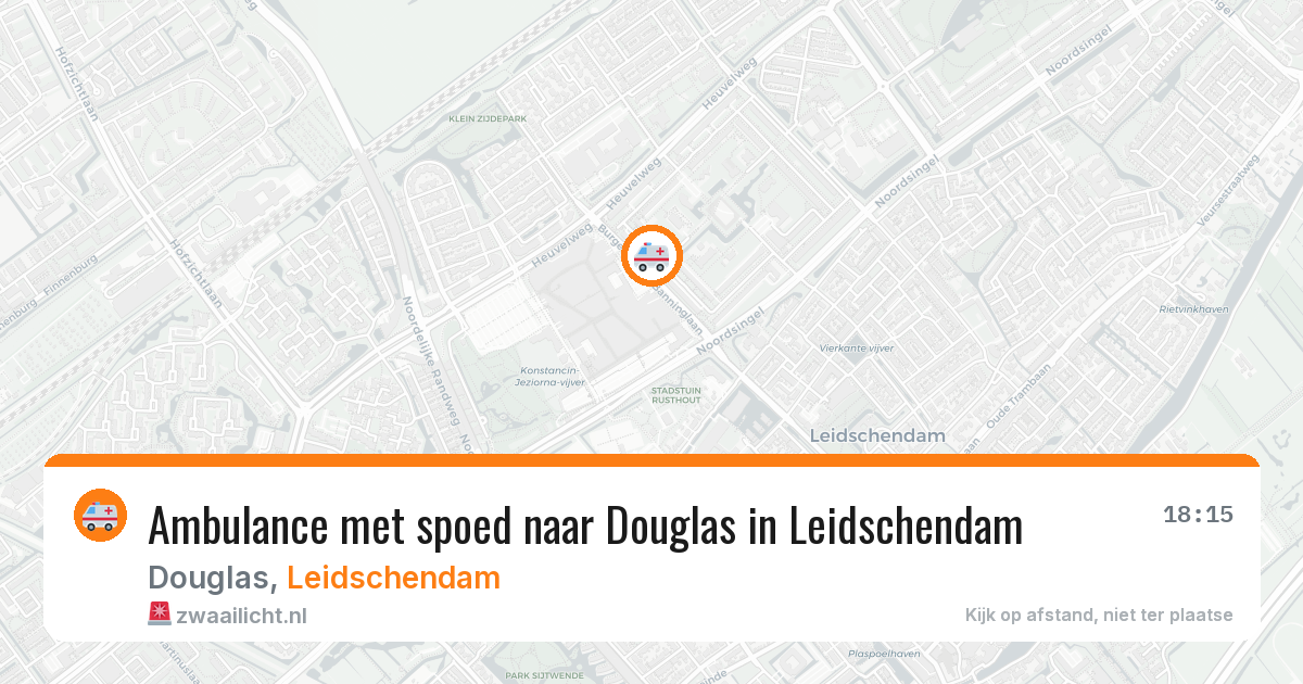 Ambulance met spoed naar Douglas in Leidschendam — 13 jul 2026