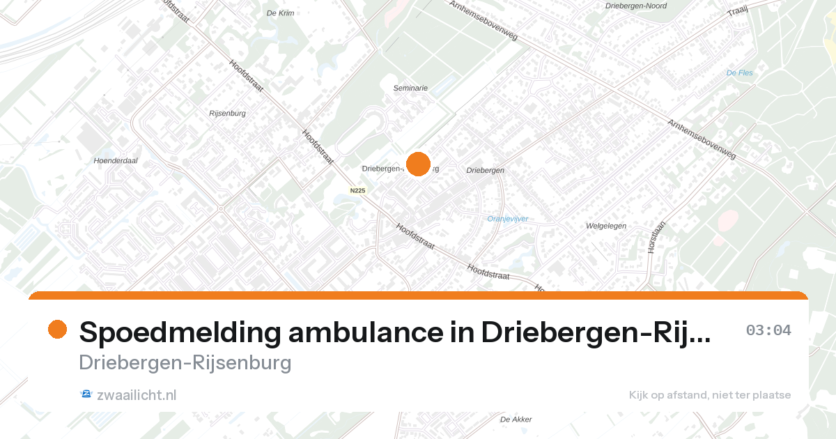 Spoedmelding ambulance in Driebergen-Rijsenburg — 1 feb 2026
