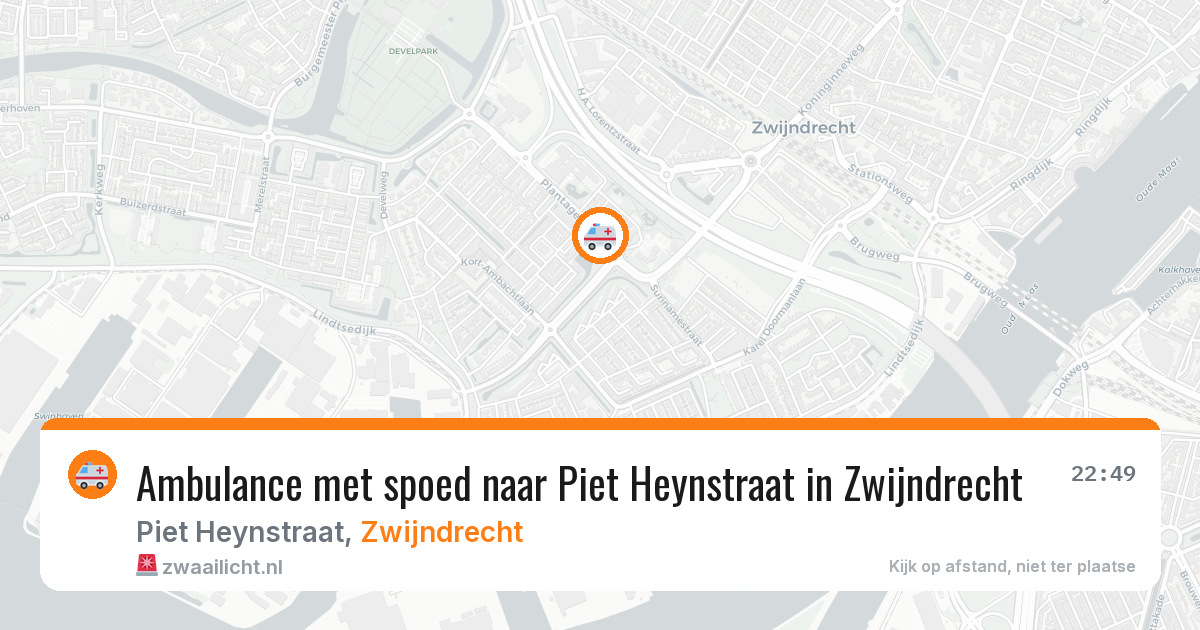 Ambulance met spoed naar Piet Heynstraat in Zwijndrecht — 3 apr 2026