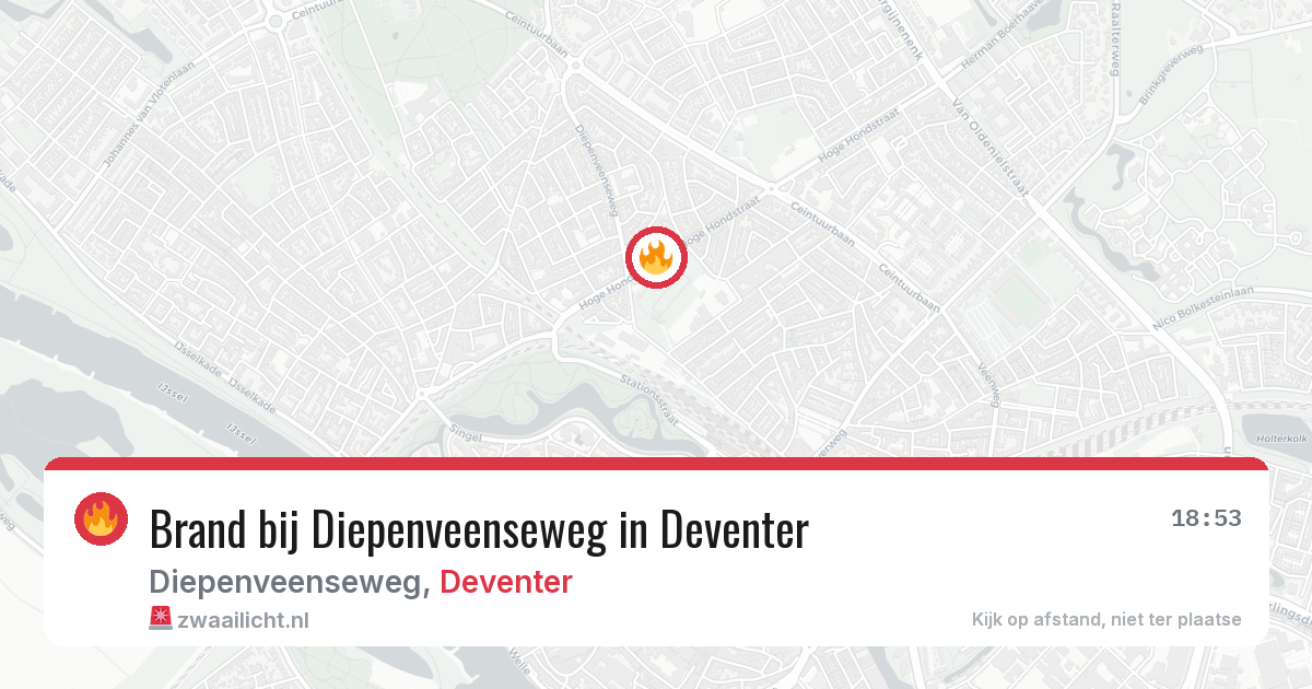 Brand bij Diepenveenseweg in Deventer — 2 jul 2026