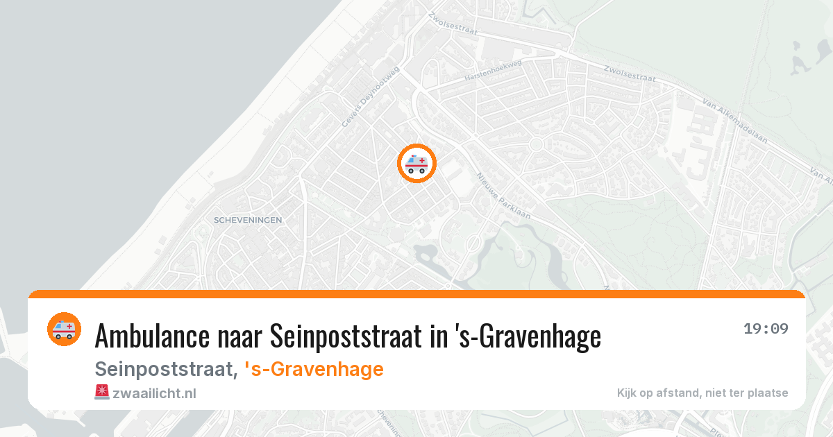 Ambulance naar Seinpoststraat in 's-Gravenhage — 8 jul 2026