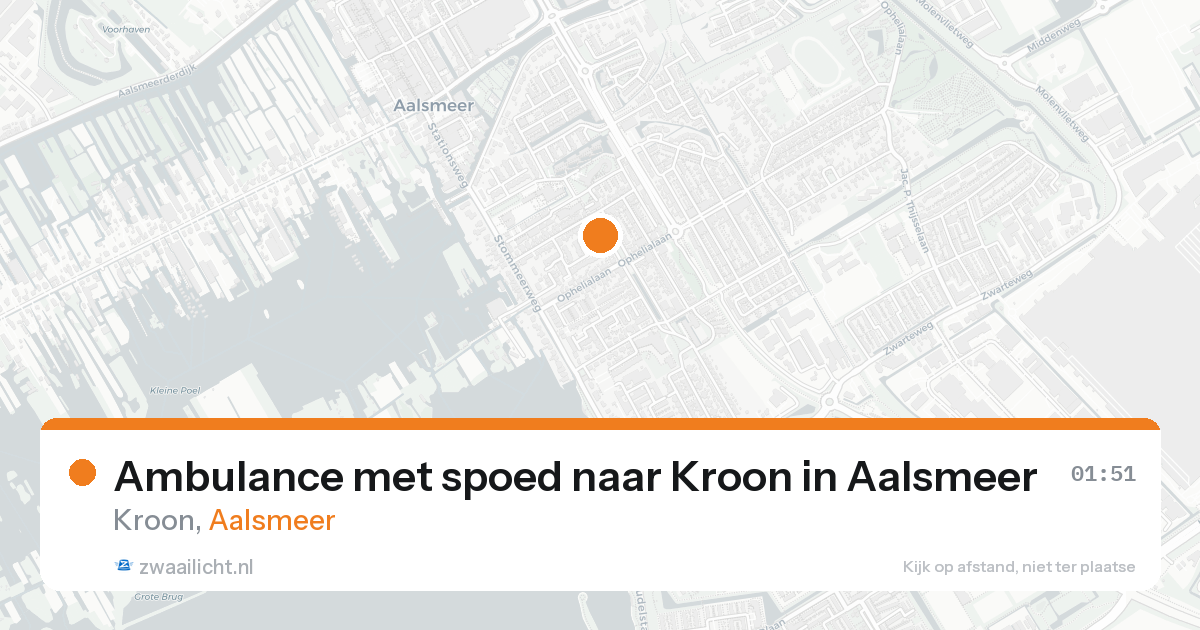 Ambulance met spoed naar Kroon in Aalsmeer — 31 jan 2026
