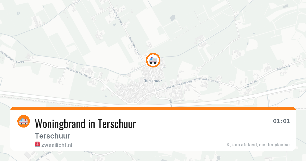 Woningbrand in Terschuur — 23 jul 2026