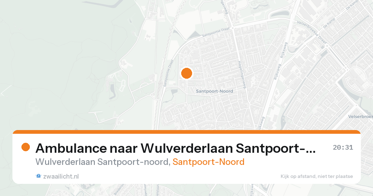 Ambulance naar Wulverderlaan Santpoort-noord in Santpoort-Noord — 20 mei 2026