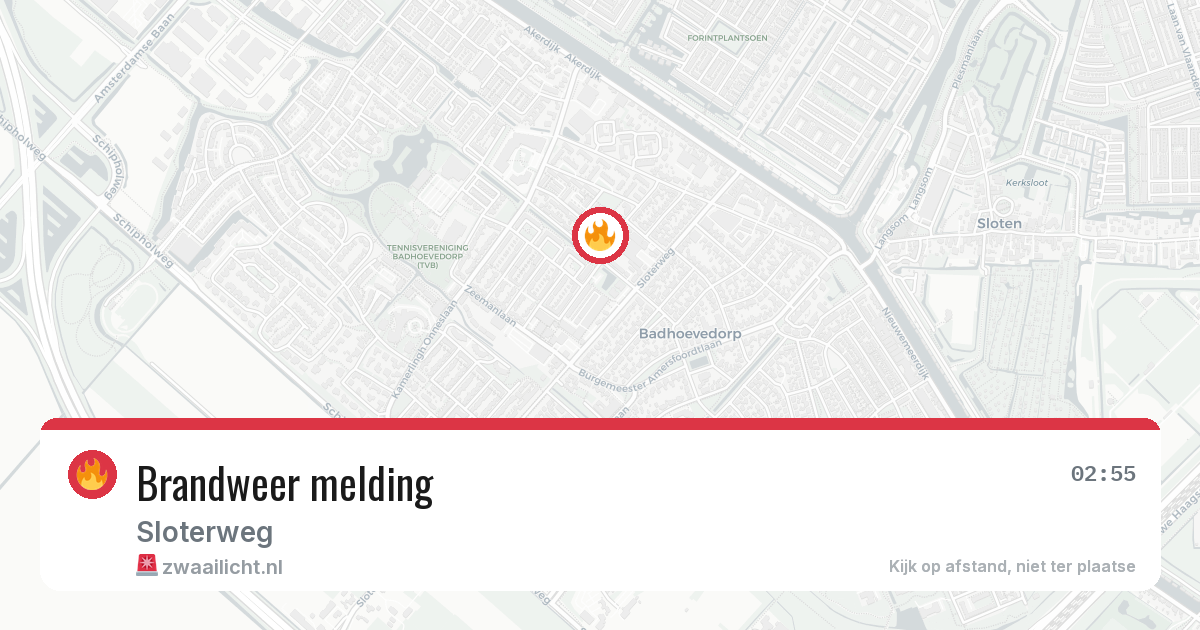 Brandweer melding — 29 jun 2026