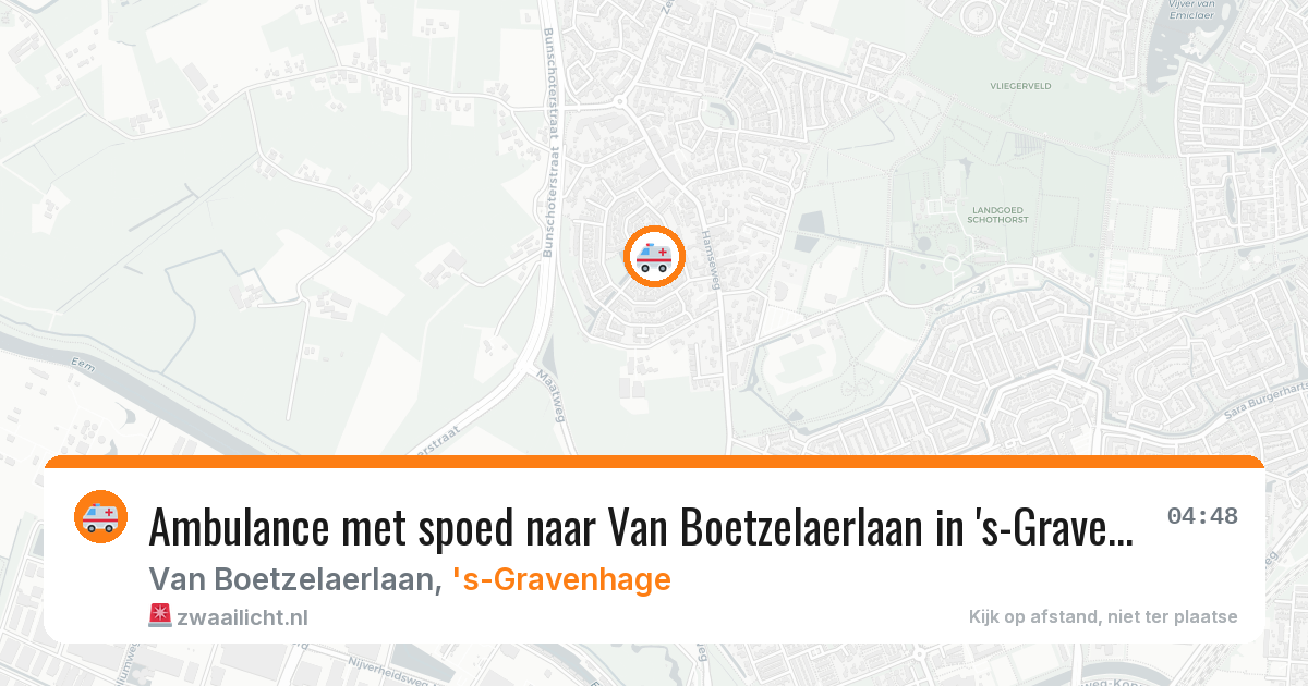 Ambulance met spoed naar Van Boetzelaerlaan in 's-Gravenhage — 27 jan 2026