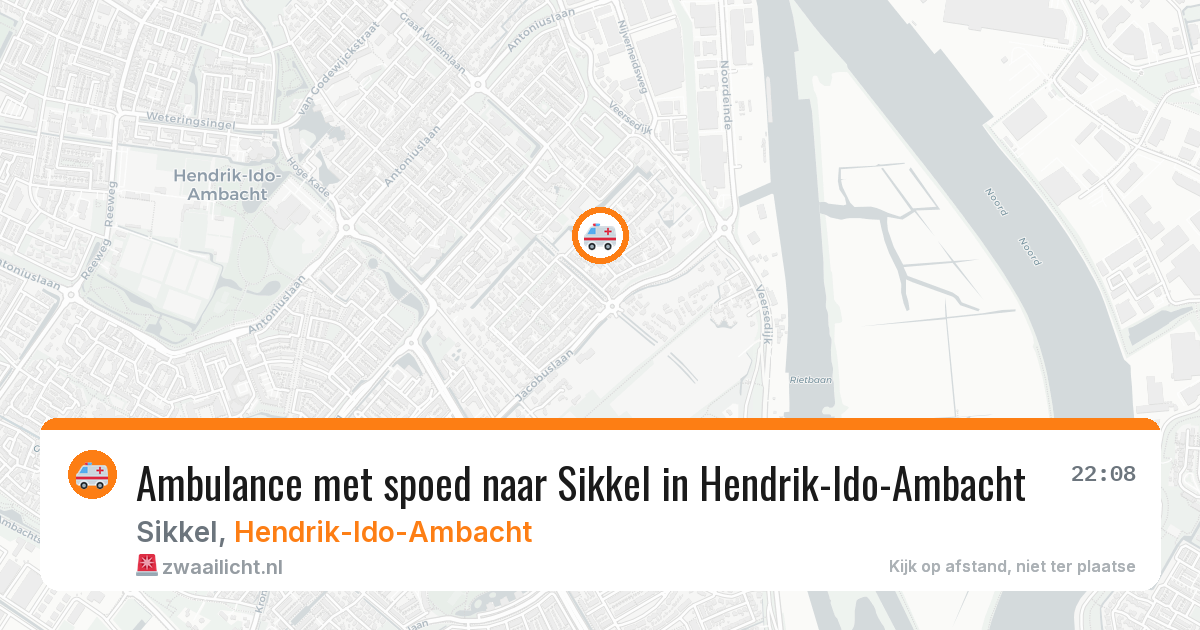 Ambulance met spoed naar Sikkel in Hendrik-Ido-Ambacht — 30 jun 2026