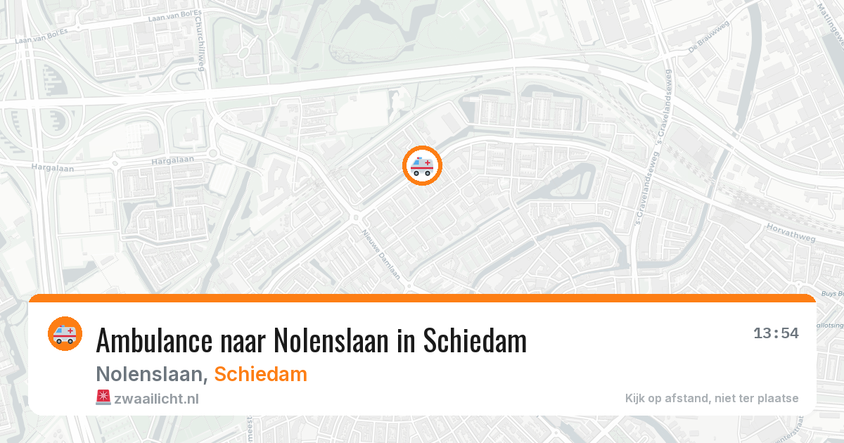 Ambulance naar Nolenslaan in Schiedam — 19 mrt 2026