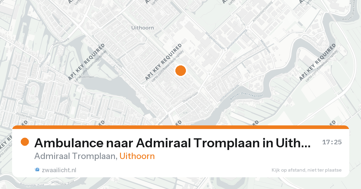 Ambulance naar Admiraal Tromplaan in Uithoorn — 26 aug 2026