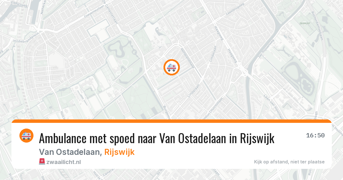 Ambulance met spoed naar Van Ostadelaan in Rijswijk — 13 mei 2026
