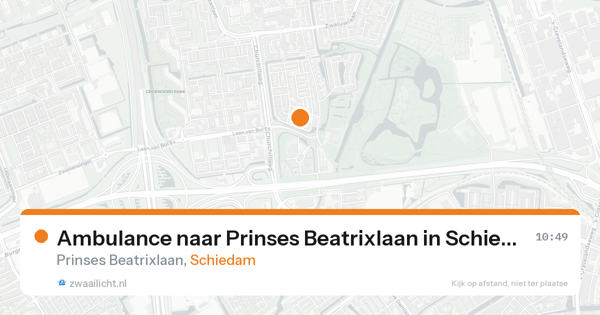 Ambulance naar Prinses Beatrixlaan in Schiedam — 28 mei 2026