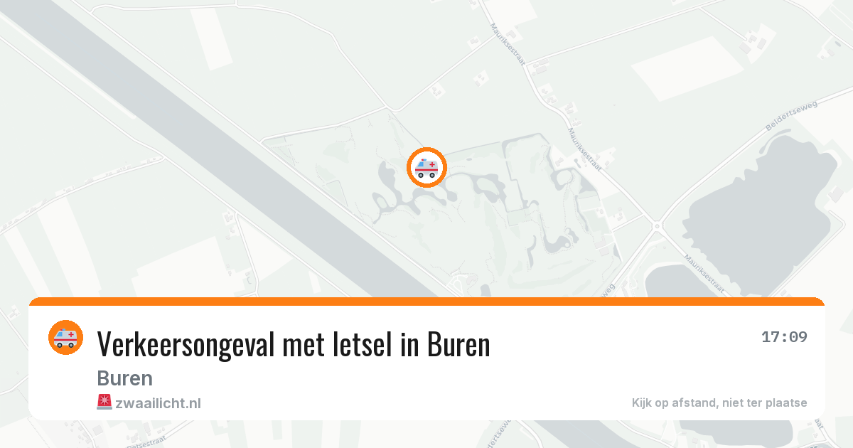 Verkeersongeval met letsel in Buren — 2 jul 2026