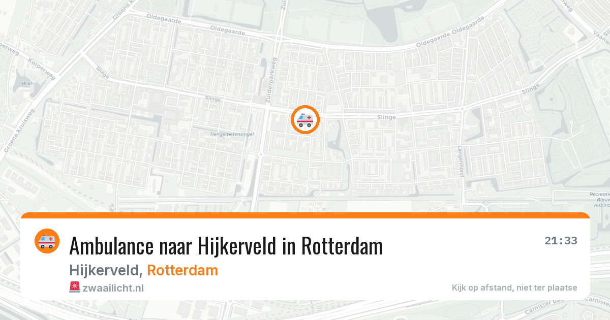 Ambulance naar Hijkerveld in Rotterdam — 11 aug 2026