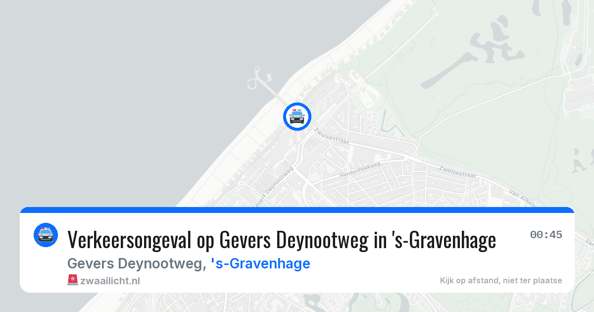 Verkeersongeval op Gevers Deynootweg in 's-Gravenhage — 12 aug 2026