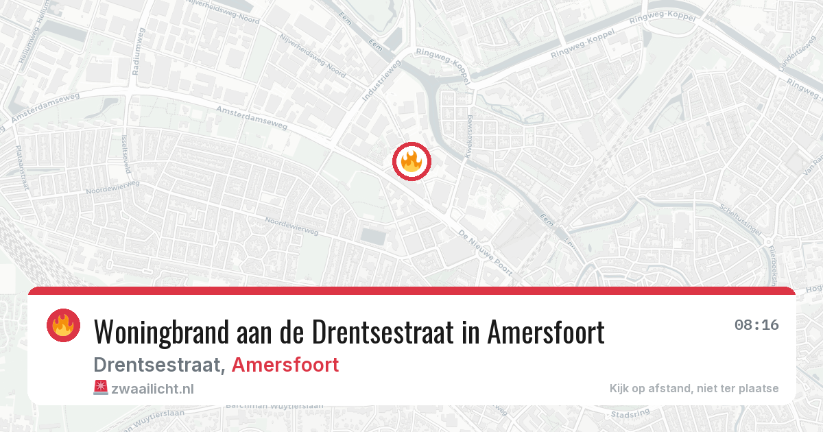 Woningbrand aan de Drentsestraat in Amersfoort — 30 jun 2026