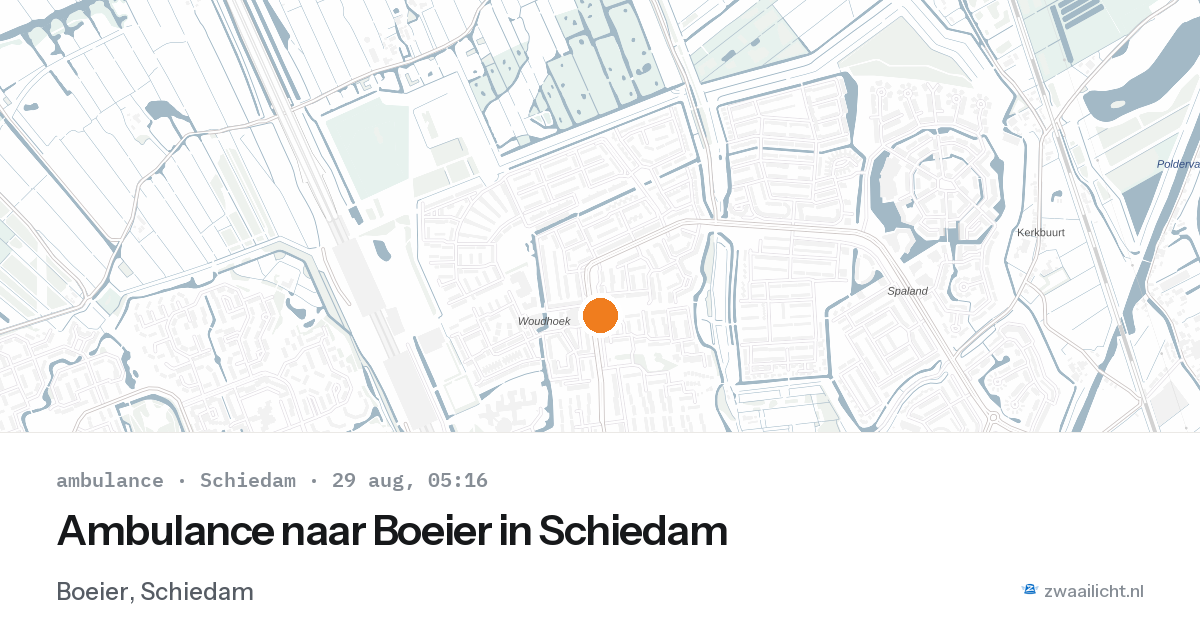 Ambulance naar Boeier in Schiedam — 29 aug 2026