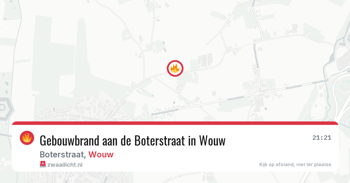 Gebouwbrand aan de Boterstraat in Wouw — 5 mrt 2026