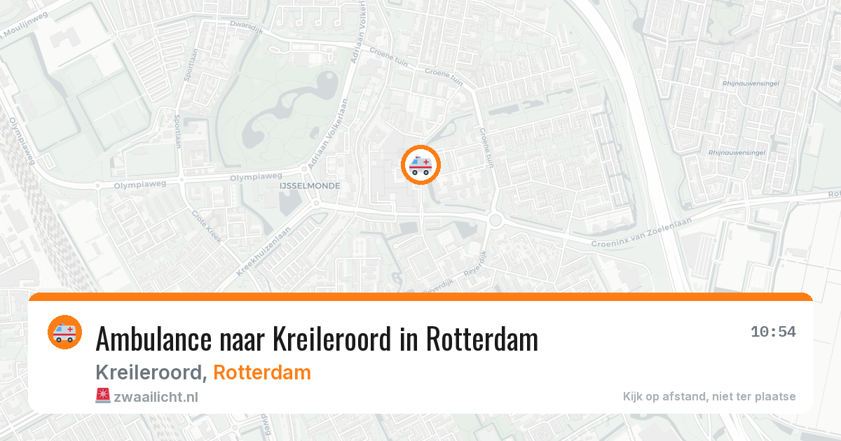 Ambulance naar Kreileroord in Rotterdam — 2 apr 2026