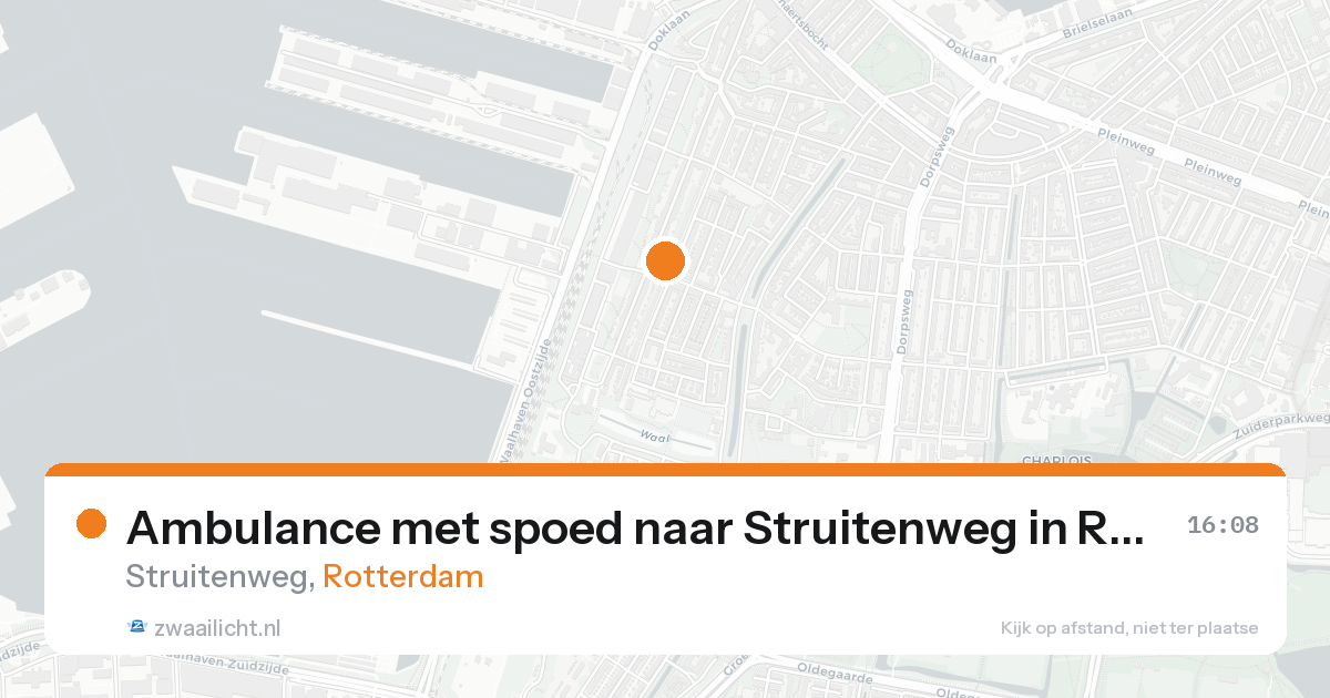 Ambulance met spoed naar Struitenweg in Rotterdam — 4 jun 2026
