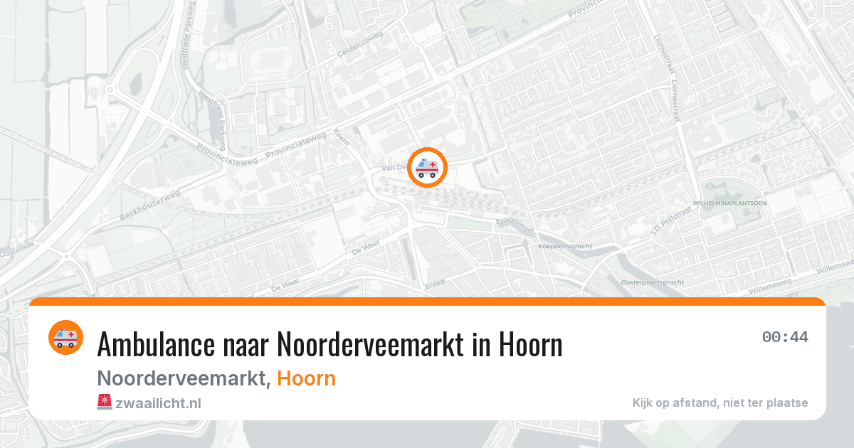 Ambulance naar Noorderveemarkt in Hoorn — 5 mei 2026