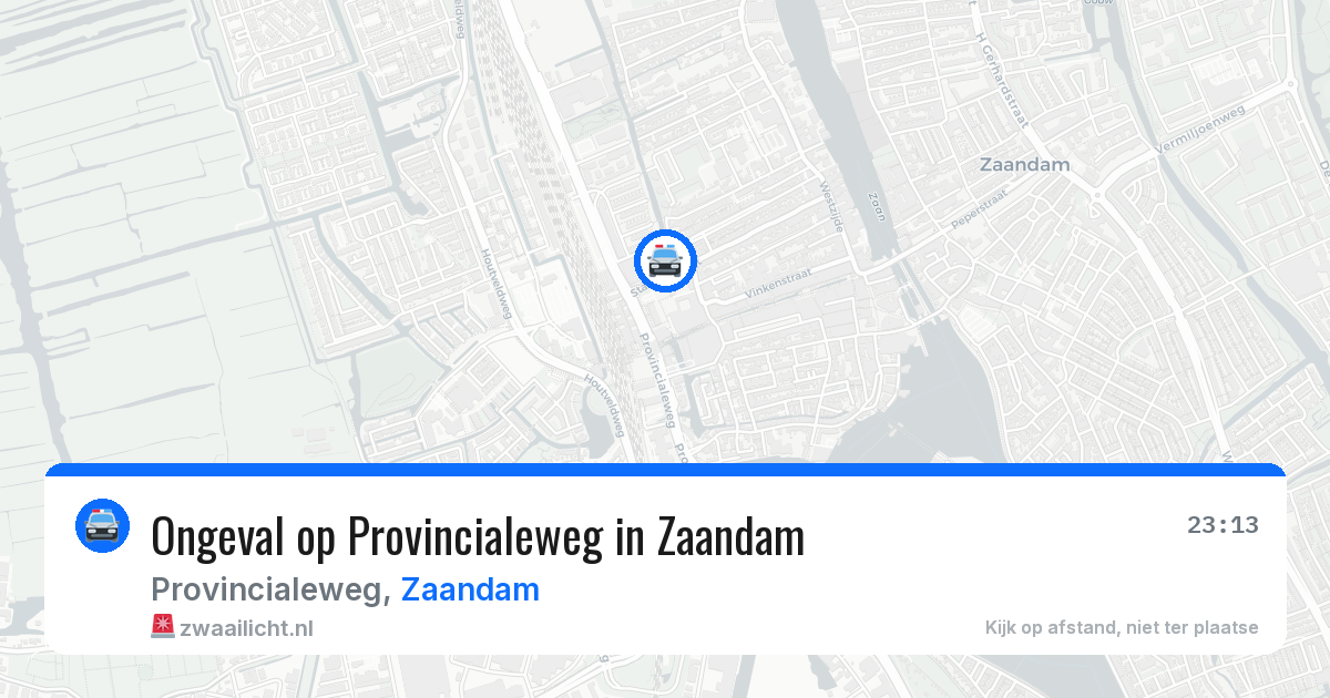 Ongeval op Provincialeweg in Zaandam — 21 mrt 2026