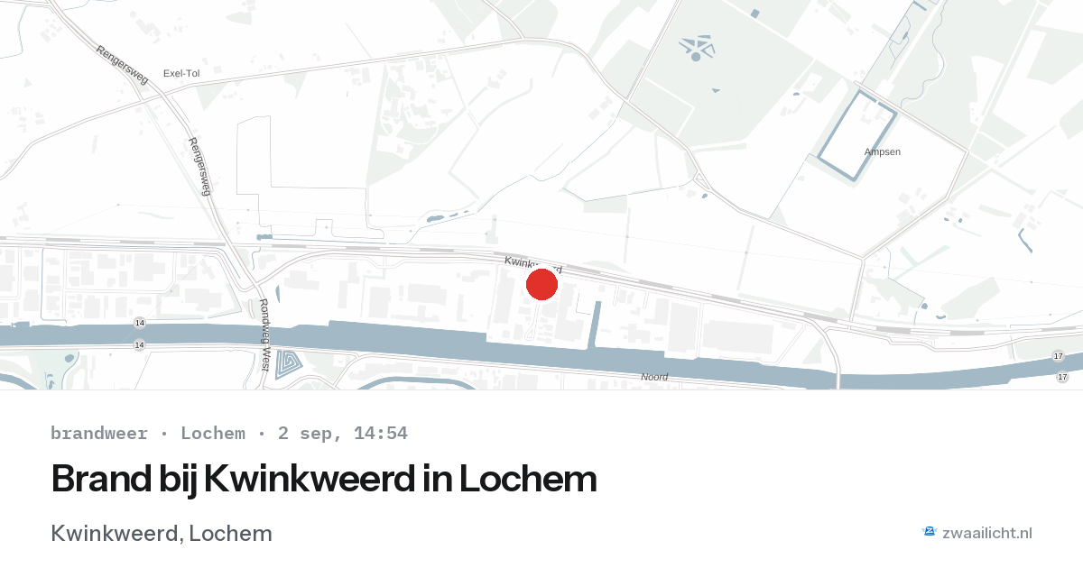 Brand bij Kwinkweerd in Lochem — 2 sep 2026