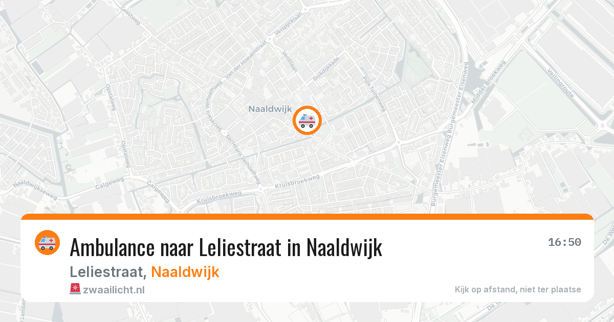 Ambulance naar Leliestraat in Naaldwijk — 9 jul 2026