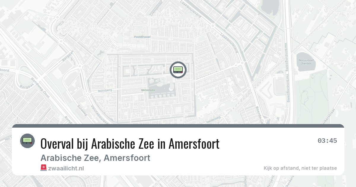 Overval bij Arabische Zee in Amersfoort — 9 mrt 2026