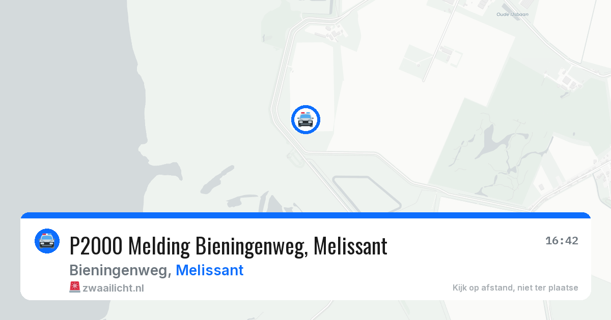 P2000 Melding Bieningenweg, Melissant — 8 jun 2026