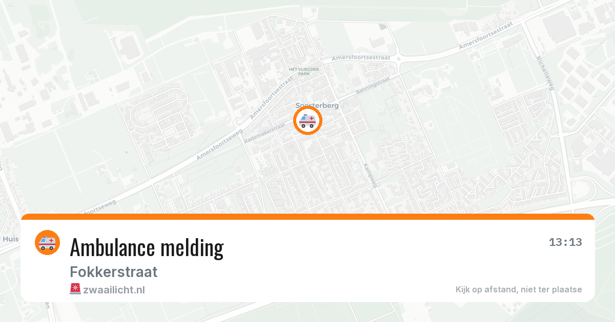 Ambulance melding — 21 jun 2026