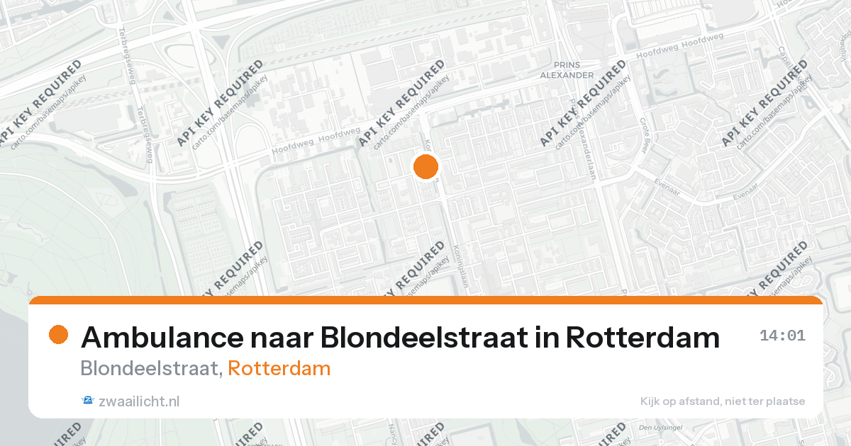 Ambulance naar Blondeelstraat in Rotterdam — 26 aug 2026