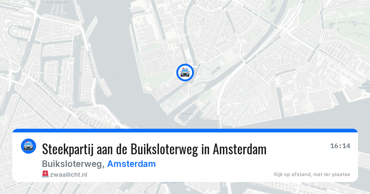 Steekpartij aan de Buiksloterweg in Amsterdam — 17 mrt 2026