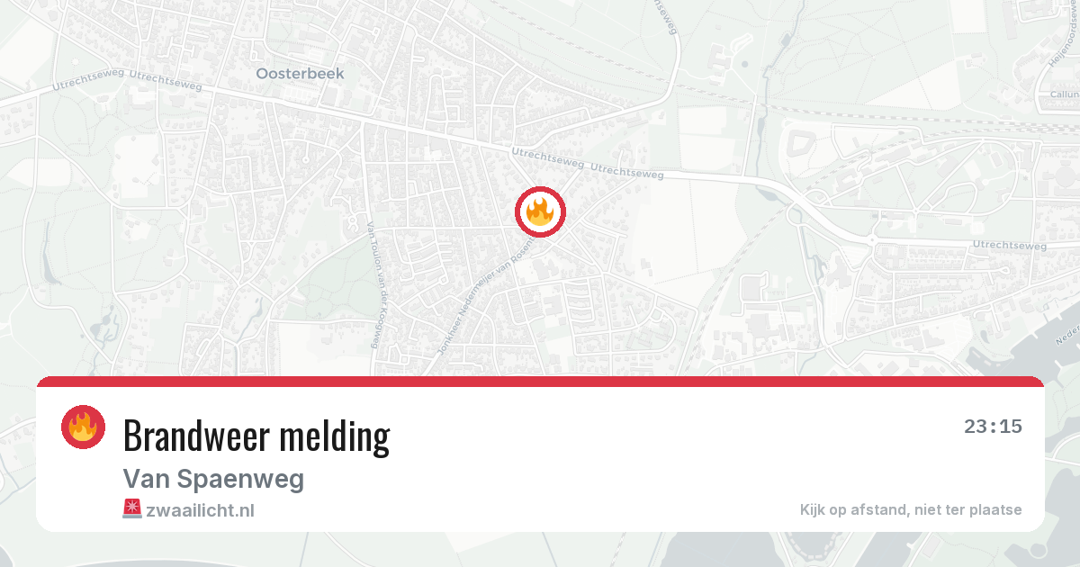 Brandweer melding — 22 jun 2026
