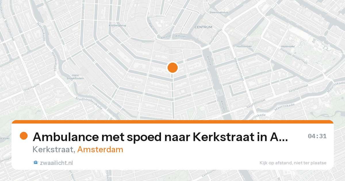 Ambulance met spoed naar Kerkstraat in Amsterdam — 31 jan 2026