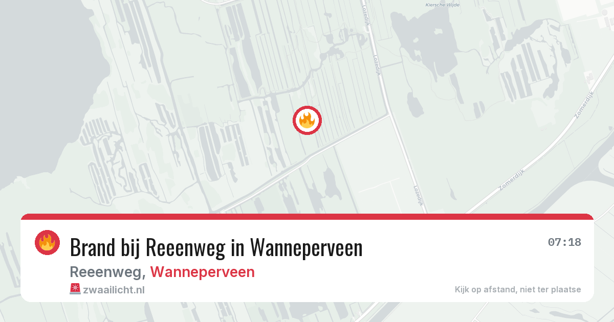 Brand bij Reeenweg in Wanneperveen — 29 apr 2026