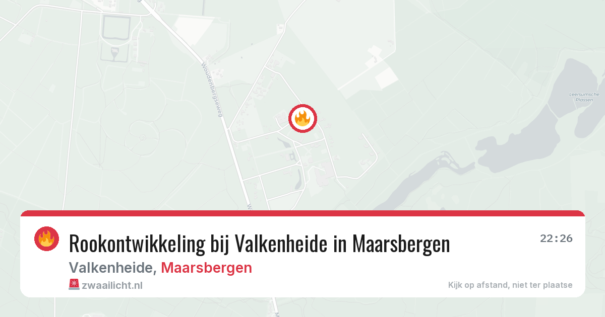 Rookontwikkeling bij Valkenheide in Maarsbergen — 30 mei 2026