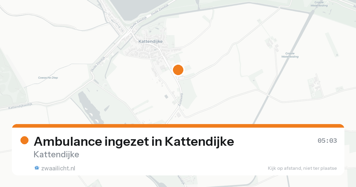 Ambulance ingezet in Kattendijke — 25 aug 2026