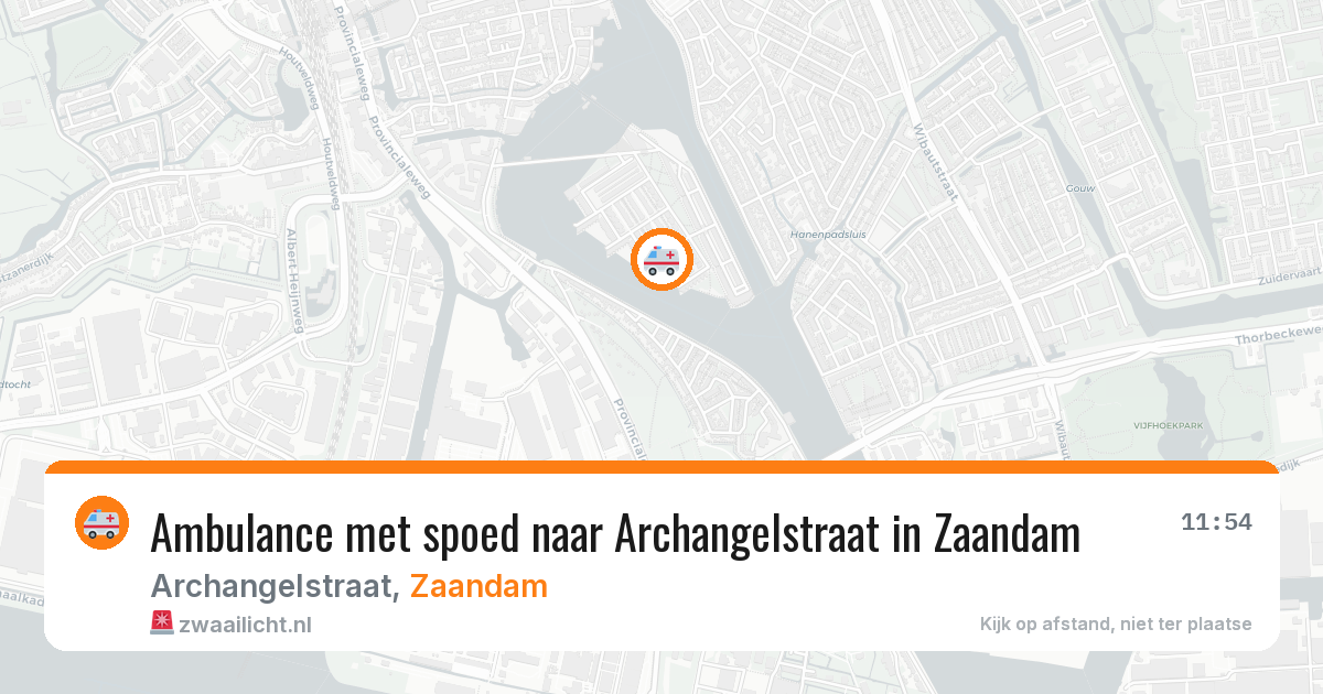 Ambulance met spoed naar Archangelstraat in Zaandam — 28 jan 2026