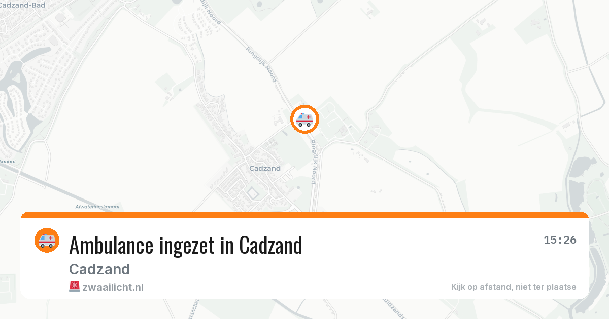 Ambulance ingezet in Cadzand — 12 aug 2026